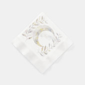 Reben und Mond Serviette (Ecke)