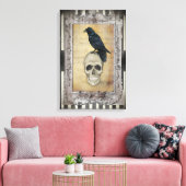 Reben und Schädel Leinwanddruck (Insitu (Wohnzimmer))