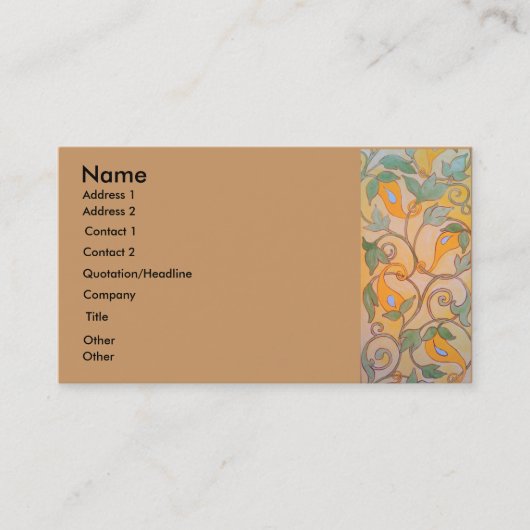 Reben Visitenkarte (Vorderseite)