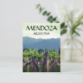 Reben von Mendoza argentina Postkarte (Stehend Vorderseite)