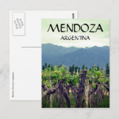 Reben von Mendoza argentina Postkarte (Vorne/Hinten)