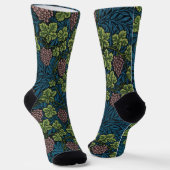 Rebenmuster, William Morris Socken (Gewinkelt)