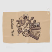 Rebetiko Icons Golf Handtuch (Horizontal)