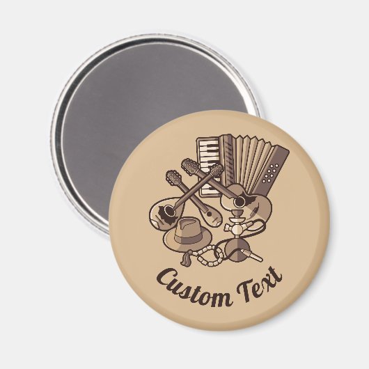 Rebetiko Icons Magnet (Vorderseite/Rückseite)