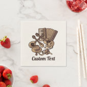 Rebetiko Icons Napkins Serviette (Beispiel)