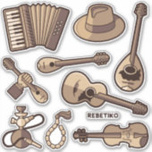 Rebetiko Icons Sticker Set (Vorderseite)