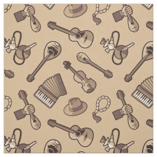 Rebetiko Muster Fabric Stoff