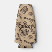 Rebetiko Muster Flasche Cooler Flaschenkühler (Vorderseite)