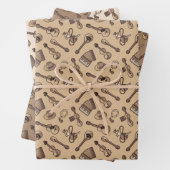 Rebetiko Muster Wrapping Paper Sheets Geschenkpapier Set (Beispiel)