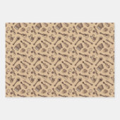 Rebetiko Muster Wrapping Paper Sheets Geschenkpapier Set (Vorderseite)