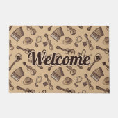 Rebetiko Pattern Doormat Fußmatte (Vorderseite)