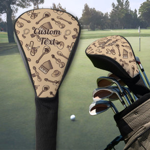Rebetiko Pattern Golf Head Cover Headcover