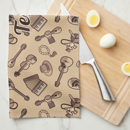 Rebetiko Pattern Küchentücher (Viertel Falte)