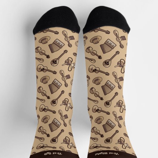 Rebetiko Pattern Socks Socken (Oben)