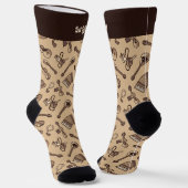Rebetiko Pattern Socks Socken (Gewinkelt)