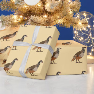 Rebhuhn Chukar Vogel Geschenkpapier