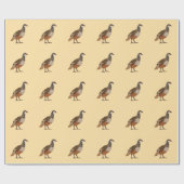 Rebhuhn Chukar Vogel Geschenkpapier (Flach)
