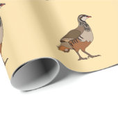 Rebhuhn Chukar Vogel Geschenkpapier (Rolleneckpunkt)