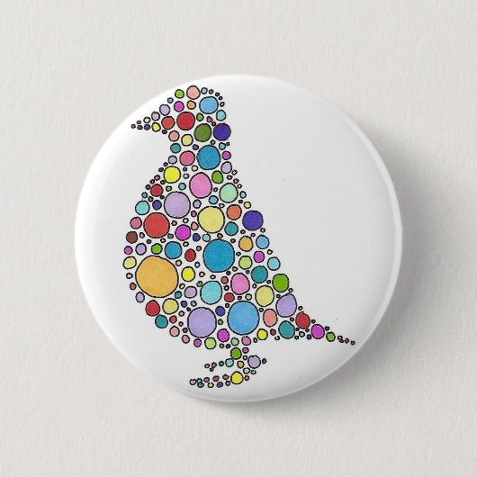 Rebhuhn-Familie Button (Vorderseite)