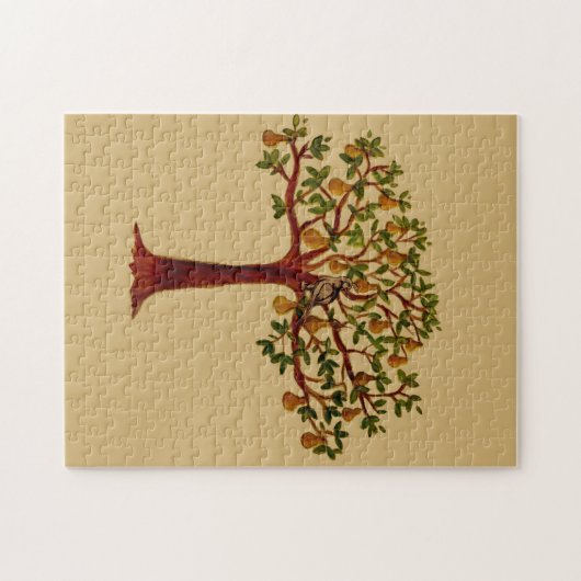 Rebhuhn in Birnen-Baum-Puzzlespiel-Geschenkboxen Puzzle (Horizontal)