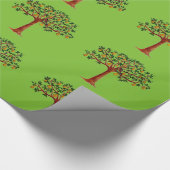 Rebhuhn in einem Birnen-Baum-auch Packpapier (Ecke)