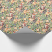 Rebhuhn in einem Birnen-Baum Geschenkpapier (Ecke)