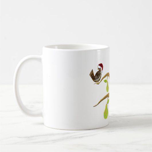 Rebhuhn in einem Birnen-Baum Kaffeetasse (Links)