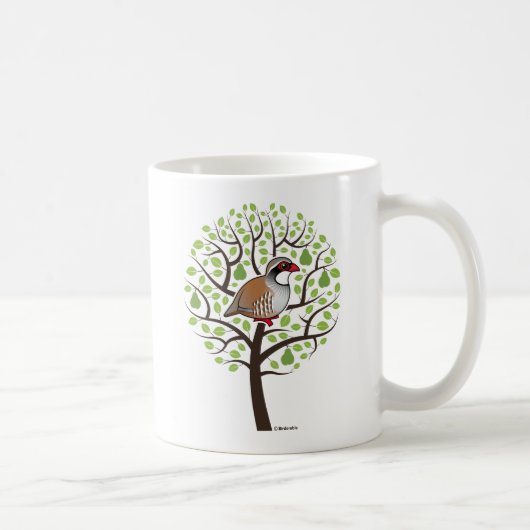 Rebhuhn in einem Birnen-Baum Kaffeetasse (Rechts)