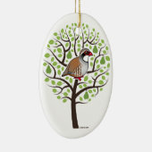 Rebhuhn in einem Birnen-Baum Keramikornament (Rechts)