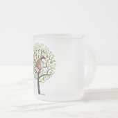 Rebhuhn in einem Birnen-Baum Mattglastasse (VorderseiteRechts)