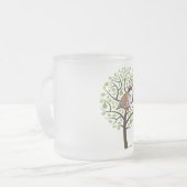 Rebhuhn in einem Birnen-Baum Mattglastasse (Vorderseite Links)