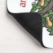 Rebhuhn in einem Birnen-Baum Mousepad (Ecke)