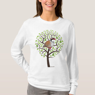 Rebhuhn in einem Birnen-Baum T-Shirt