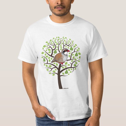 Rebhuhn in einem Birnen-Baum T-Shirt (Vorderseite)