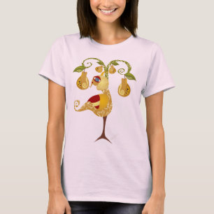Rebhuhn in einem Birnen-Baum T-Shirt