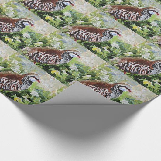 Rebhuhnentwurf gerade für Sie Geschenkpapier (Ecke)