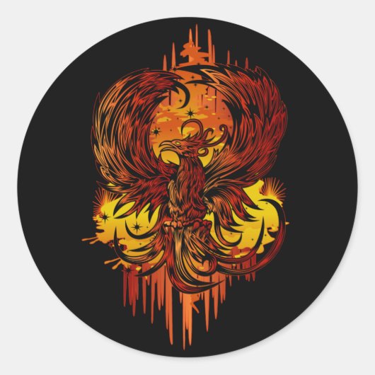 Rebirth Abschluss Runder Aufkleber (Vorderseite)