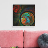 Rebirth Abstrakt Art Black and White Leinwanddruck (Insitu (Wohnzimmer))