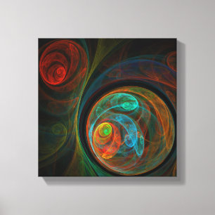 Rebirth Abstrakt Art Black and White Leinwanddruck