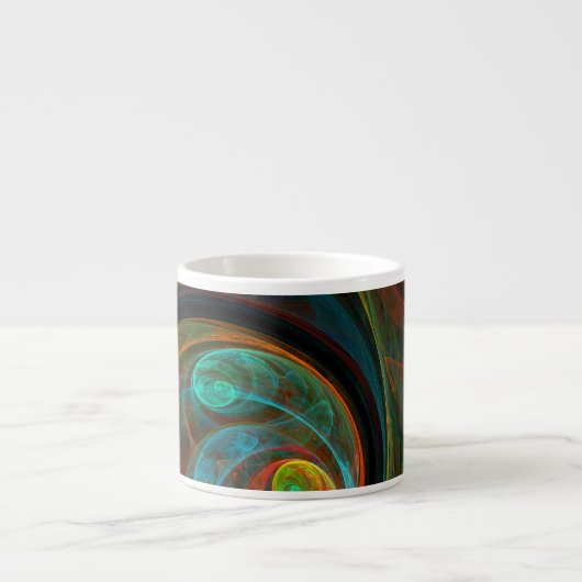 Rebirth Abstrakt Art Espresso Tasse (Vorderseite)