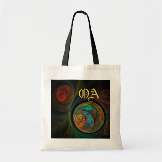 Rebirth Abstrakt Art Monogram Bag Tragetasche (Vorne)