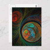 Rebirth Abstrakt Art Postcard Postkarte (Vorne/Hinten)