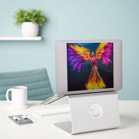 Rebirth Aufkleber (Laptop auf Schreibtisch)