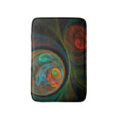 Rebirth Blue Abstrakt Art Badematte (Vorderseite Vertikal)