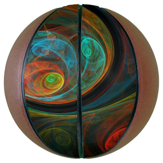 Rebirth Blue Abstrakt Art Basketball (Vertikal)