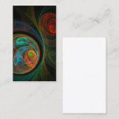 Rebirth Blue Abstrakt Art Business Card Visitenkarte (Vorne/Hinten)