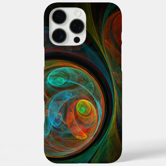 Rebirth Blue Abstrakt Art Case-Mate iPhone Hülle (Rückseite)
