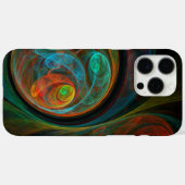 Rebirth Blue Abstrakt Art Case-Mate iPhone Hülle (Rückseite (Horizontal))