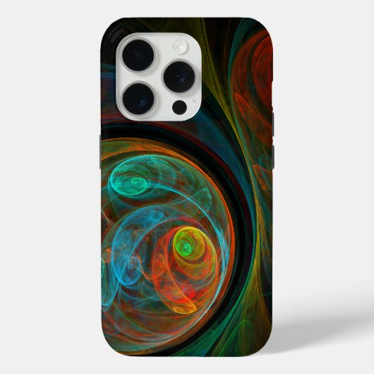 Rebirth Blue Abstrakt Art Case-Mate iPhone Hülle (Rückseite)