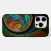 Rebirth Blue Abstrakt Art Case-Mate iPhone Hülle (Rückseite (Horizontal))